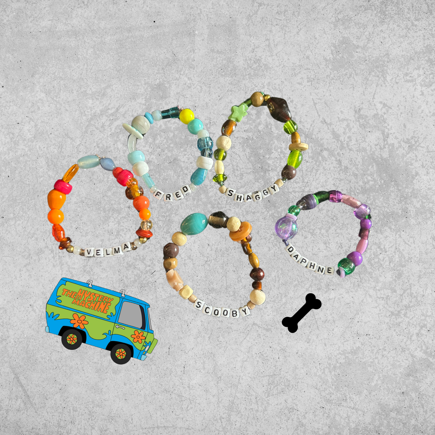 Scooby Doo Group Bracelet Set